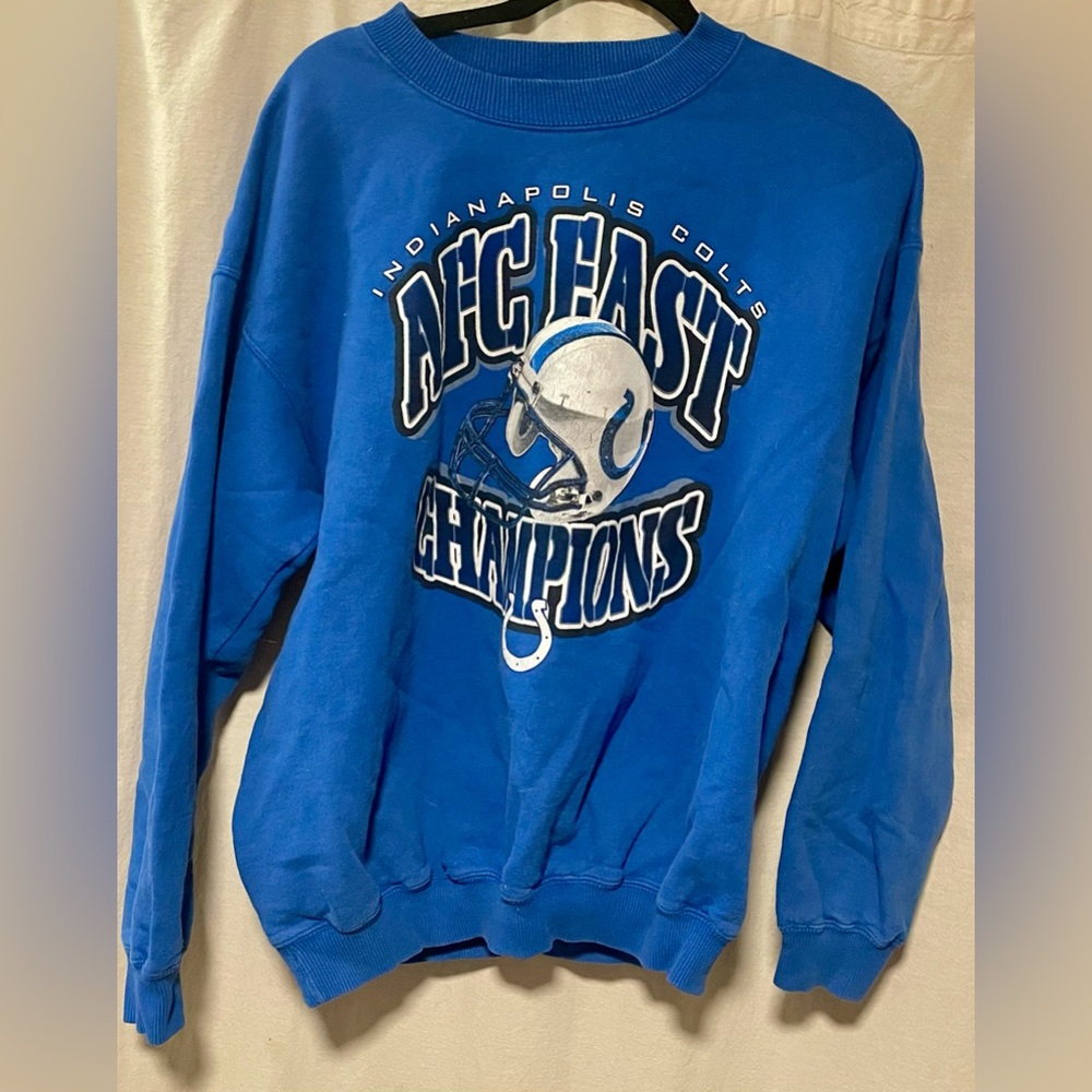 90s Vintage Gildan Indianapolis Colts AFC East Champions Crewneck- Size Large
